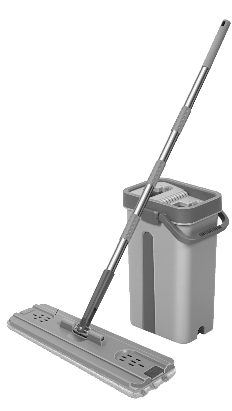 Швабра с ведром и отжимом RUSH комфорт (comfort) MOP111301 + шланг MH-JX-25FT