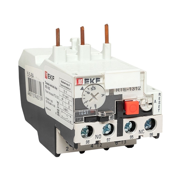 Реле тепловое РТЭ-1312 5,5-8А EKF PROxima rel-1312-5.5-8