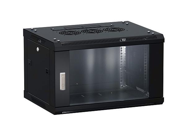 Шкаф настенный 19" TERACOM PRO 9U 600x450 мм дверь стеклянн…