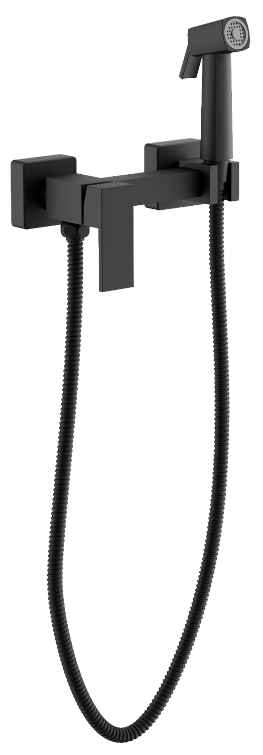Смеситель BELZ с гигиенической лейкой черный (B55806-7)