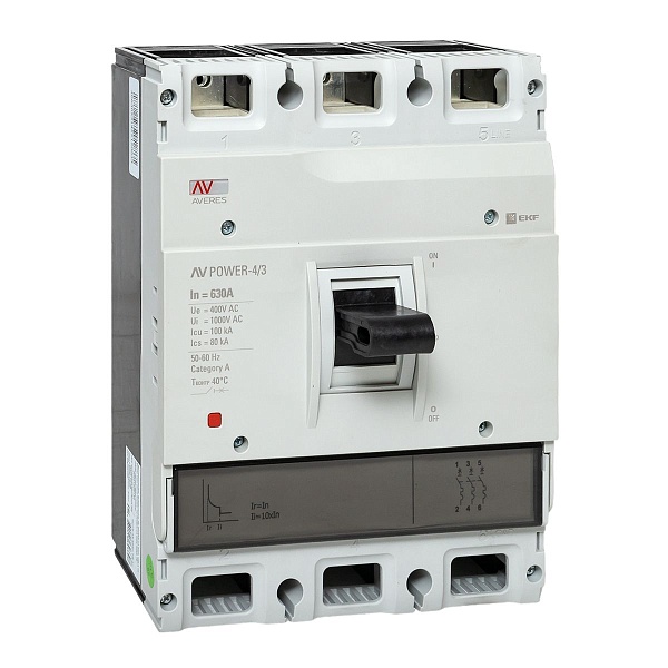 Выключатель автоматический в литом корпусе AV-POWER-4/3 630…