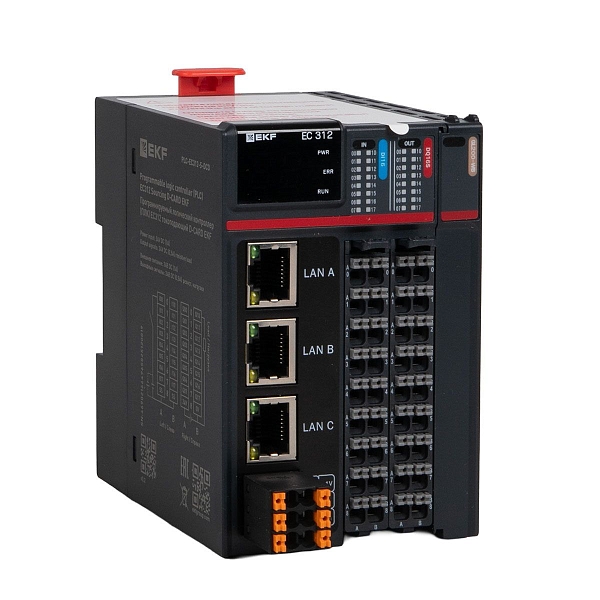 Программируемый логический контроллер (ПЛК) EC312 токоподающий D-CARD