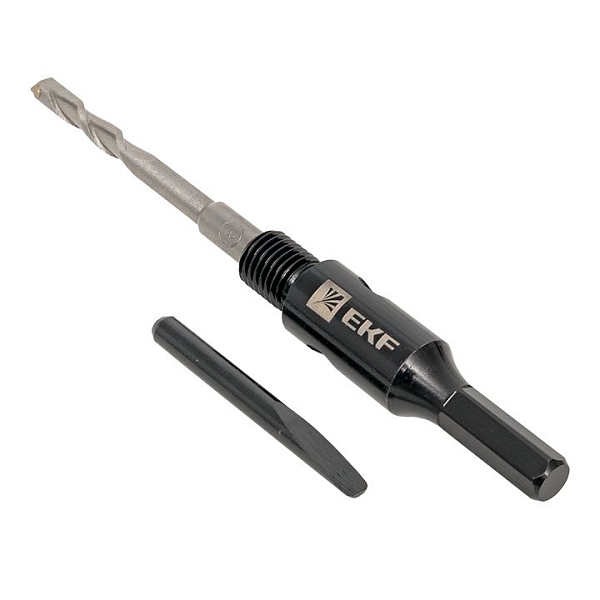 Адаптер Hex M16 с центровочным сверлом EKF Expert ad-hex