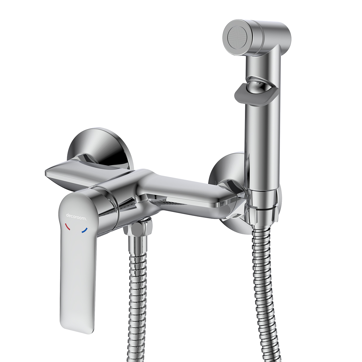 Смеситель DECOROOM DR28 с гигиеническим душем (DR28058)