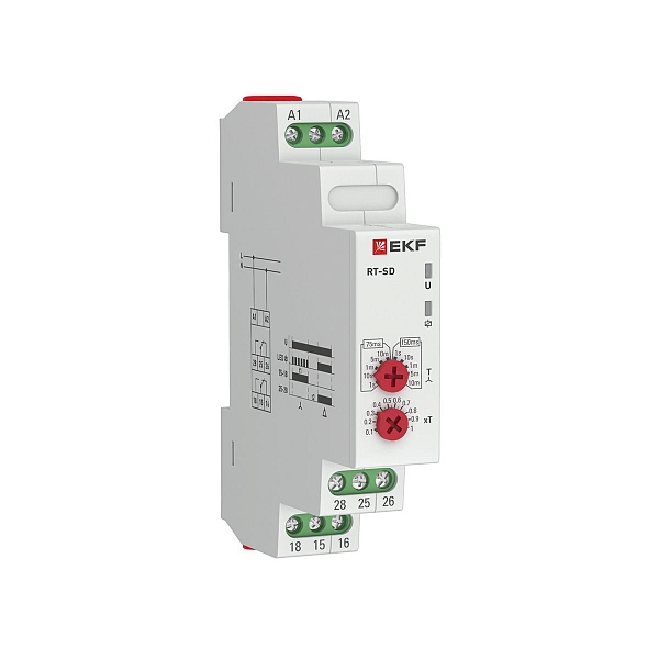 Реле времени (для двигателей "звезда-треугольник") RT-SD 12-240В EKF PROxima rt-sd-12-240