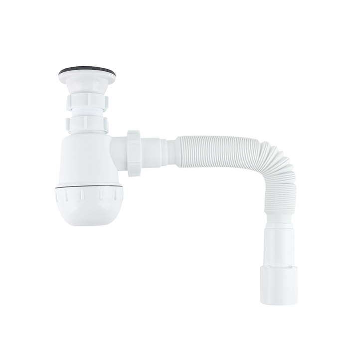 Сифон бутылочный IDDIS Optima Home 1.1/2x40мм, с выпуском и…