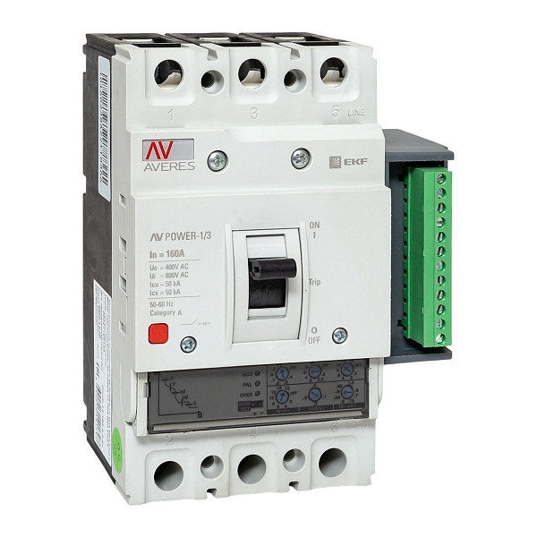 Автоматический выключатель AV POWER-1/3 160А 50kA ETU2.2 EK…
