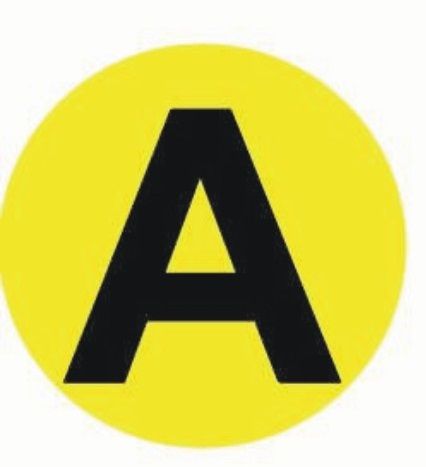 Наклейка "A" d=20 EKF PROxima an-2-9