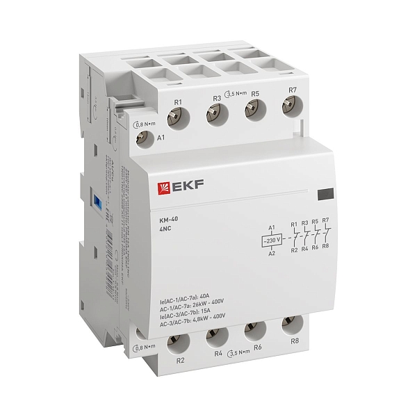 Контактор модульный КМ 40А 4NC 230В АС (3 мод.) PROXIMA