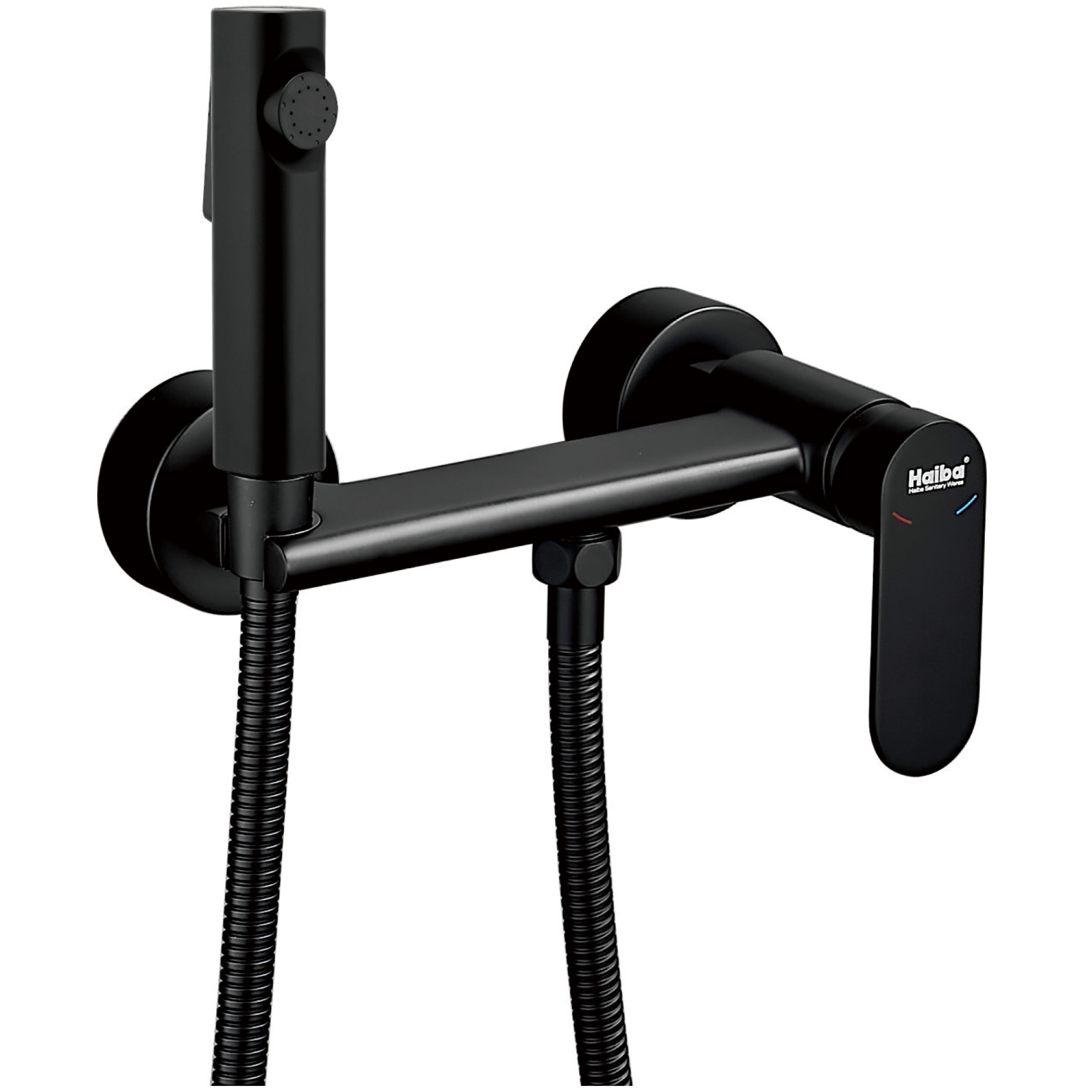Гигиенический душ со смесителем Haiba черный (HB5516-7)