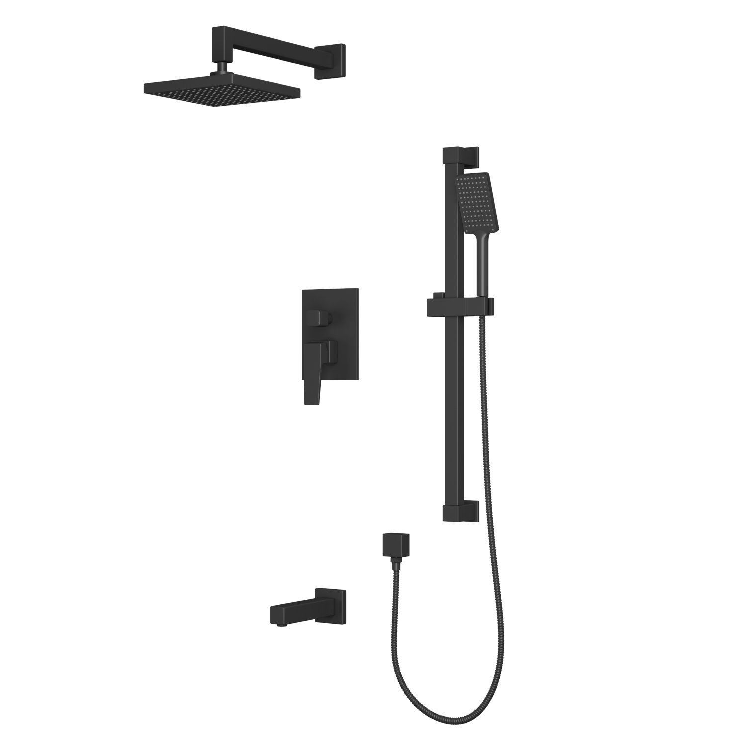 Встроенная душевая система RUSH Тира (Thira) (TR3635-60Blac…