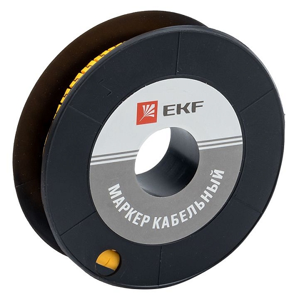 Маркер кабельный 6,0 мм2 "2"(350 шт.) (ЕС-3) EKF PROxima pl…