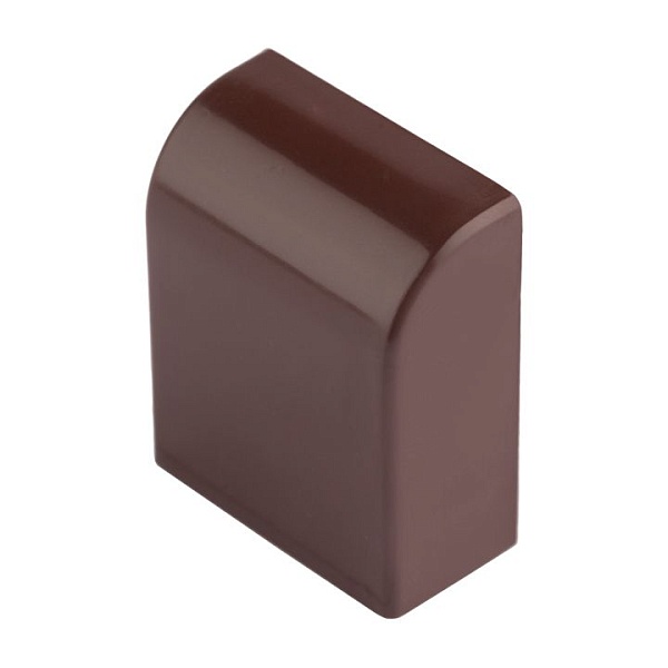 Заглушка (25x16) (4 шт) темное дерево EKF-Plast  ecd-25-16x4