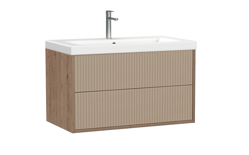 Тумба подвесная CERSANIT CLASSIC RIBBLE 80 бежевый под раковину S-UM-COM80/1-w (COMO 80) (69278)