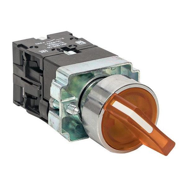 Переключатель BD33 3P c желтой подсветкой 230В NO EKF PROxima xb2-bk33-y-230