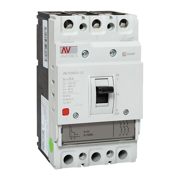Выключатель автоматический в литом корпусе AV-POWER-1/3 25А…