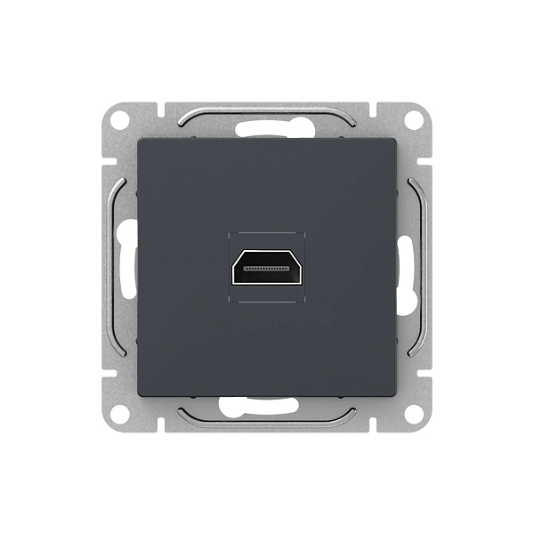 Механизм розетки HDMI, графит Эпика