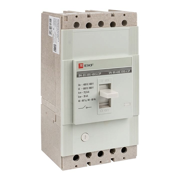 Выключатель нагрузки ВН-99 400/400А 3P EKF PROxima sl99-400…