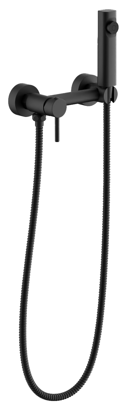 Смеситель BELZ с гигиенической лейкой черный (B55803-7)