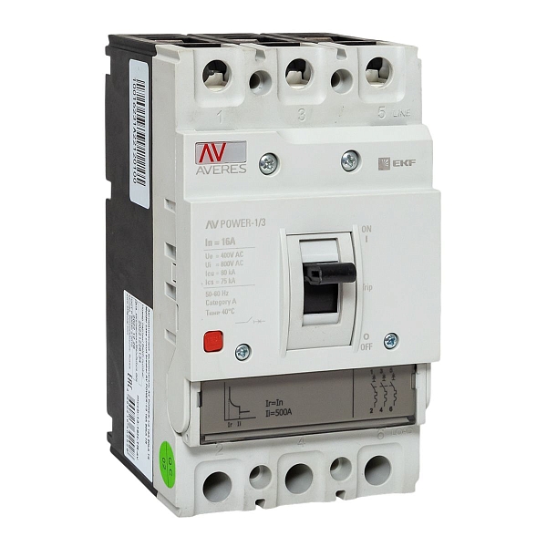 Выключатель автоматический в литом корпусе AV-POWER-1/3 16А…