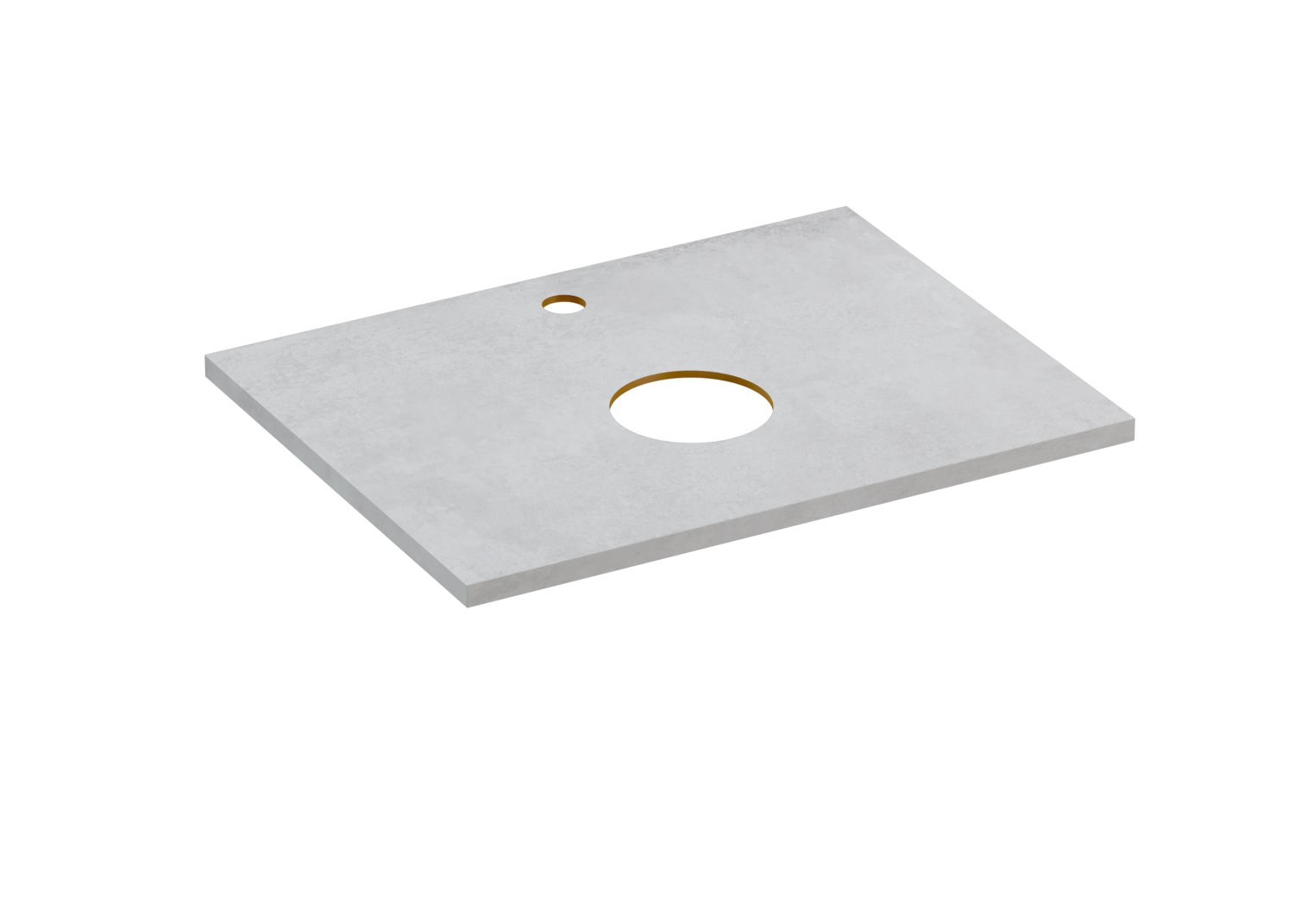 Столешница Cersanit STONE из керамогранита Balance 60x45x2 серый матовый (64185)