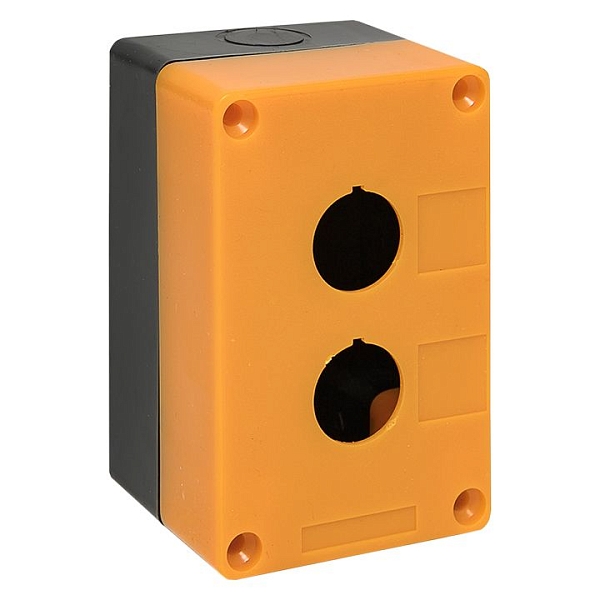 Корпус КП102 пластиковый 2 кнопки желтый EKF PROxima cpb-102-o