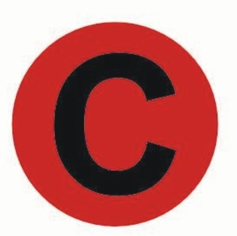 Наклейка "C" d=20 EKF PROxima an-2-9-2