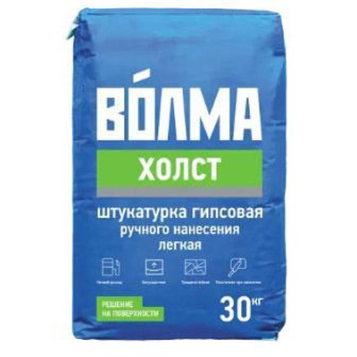 Штукатурка гипсовая Волма (Volma) Холст серая 30 кг