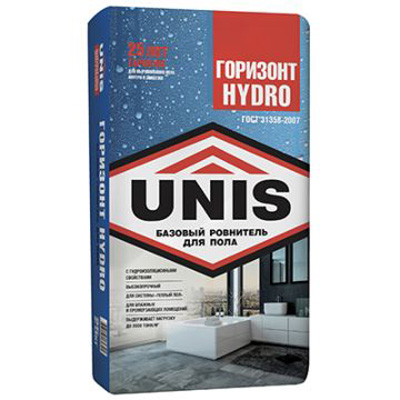 Универсальная смесь стяжка пола Юнис (Unis) Горизонт Hydro …