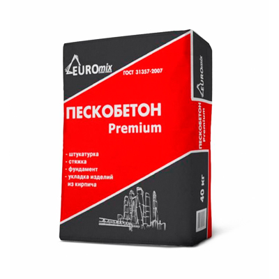Пескобетон Euromix (Евромикс) Premium 40 кг