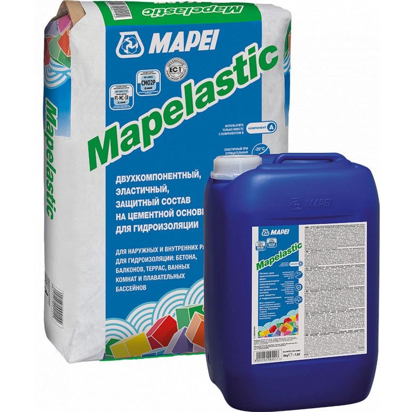 Гидроизоляция цементная Mapei (Мапей) Mapelastic двухкомпон…