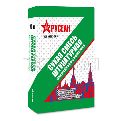 Штукатурка цементная Русеан (Rusean) машинного нанесения 40…