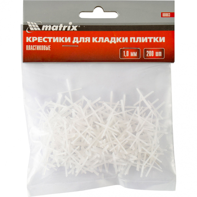 Крестики Matrix (Матрикс) 1,0 мм для кладки плитки (88083) 200 шт