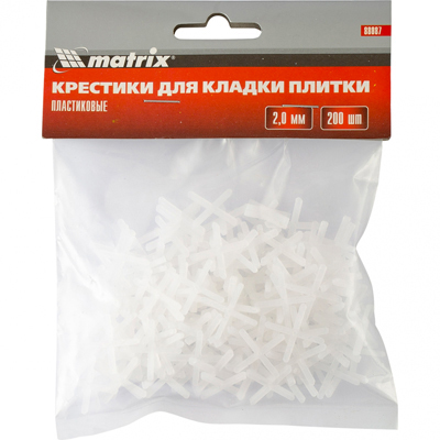 Крестики Matrix (Матрикс) 2,0 мм для кладки плитки (88087) 200 шт