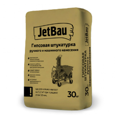 Штукатурка гипсовая Jetbau (Джетбау) ручного и машинного на…