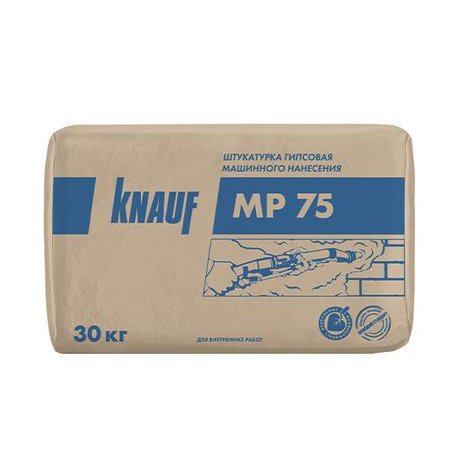 Штукатурка гипсовая Кнауф (Knauf) МП 75 белая 30 кг