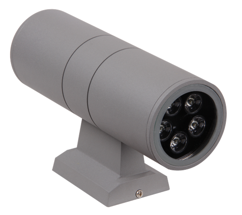 Светильник светодиодный архитектурный ДБУ PWL-26090/24D 2x5Вт 6500К IP65 фасадный серый