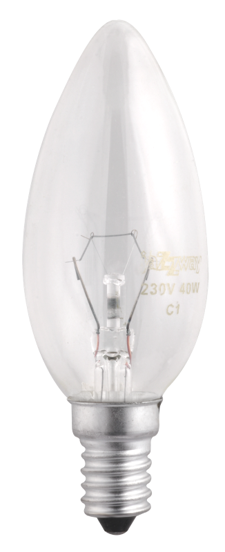 Лампа накаливания ЛОН 40Вт E14 240В B35 clear