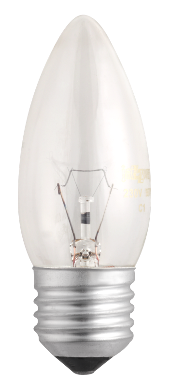 Лампа накаливания ЛОН  40Вт Е27 240В B35 clear