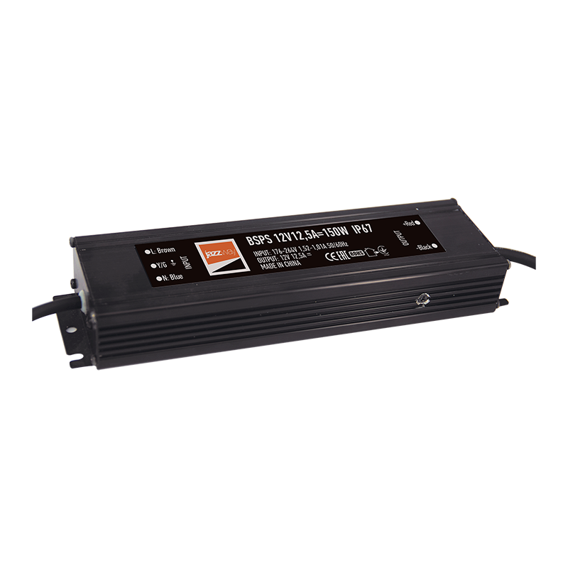 Драйвер для светодиодной ленты LED BSPS 12V12,5A=150W (new) влагозащищенный IP67