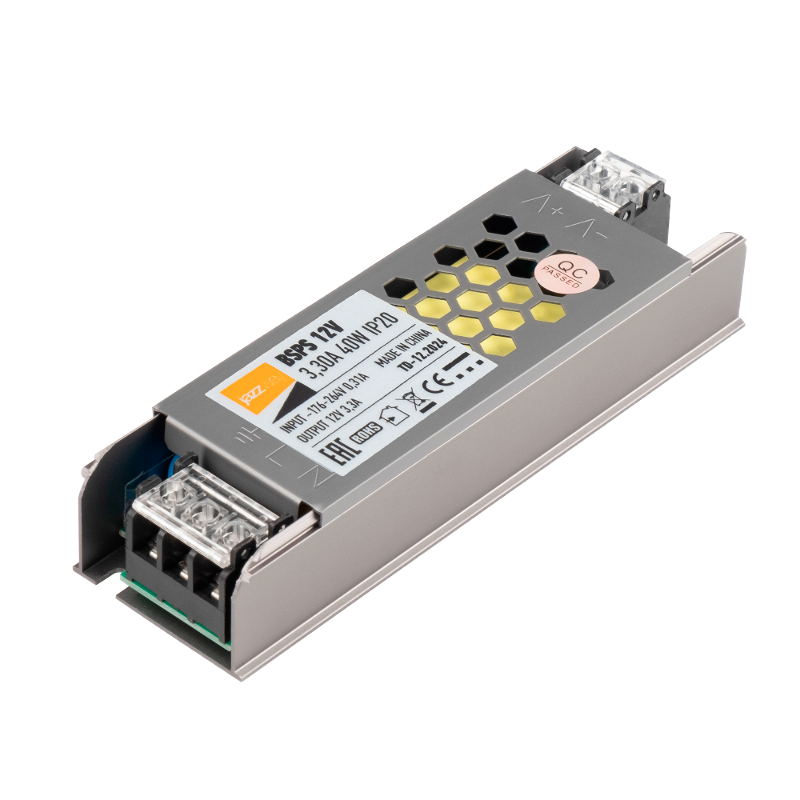 Драйвер для светодиодной ленты BSPS 12V3,30A=40W IP20 3 г.гар.