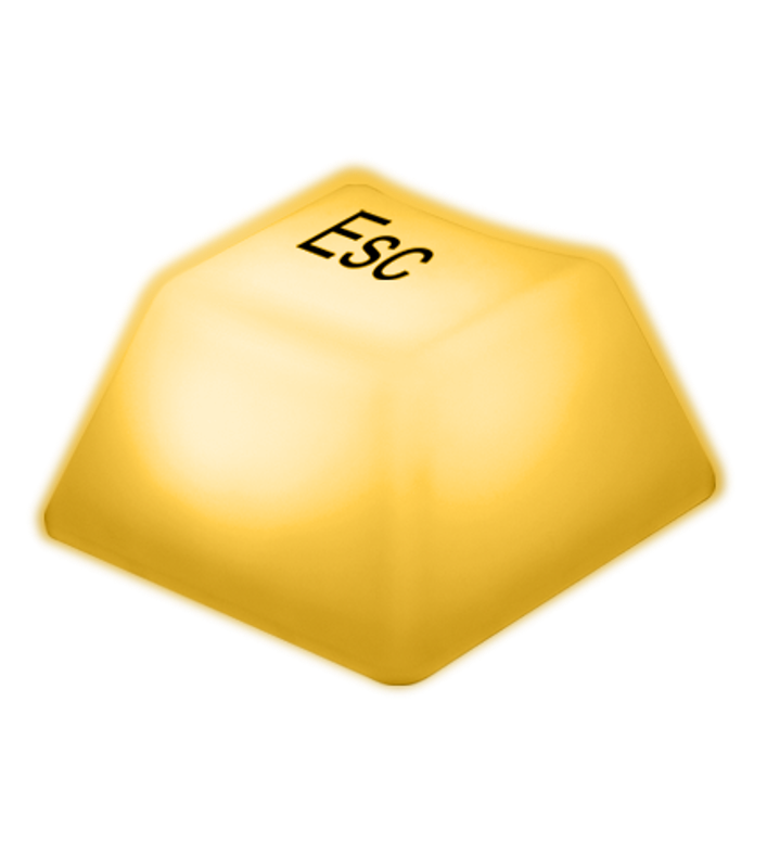 Светильник-ночник Клавиша JS1-ESC (Yellow)