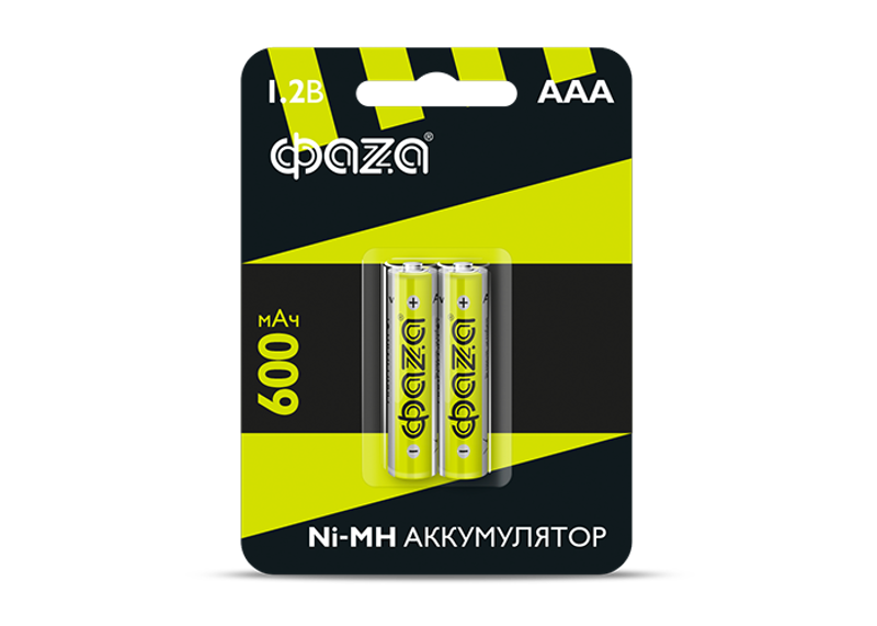 Батарея аккумуляторная AAA 600мАч Ni-MH BL-2