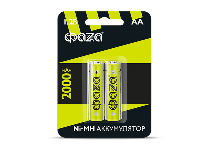 Батарея аккумуляторная AA 2000мАч Ni-MH BL-2