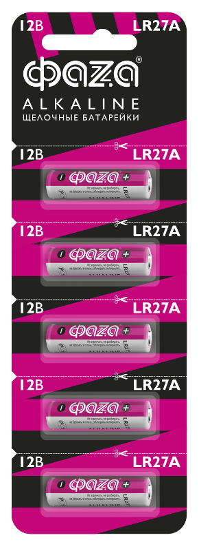 Элементы питания спец LR 27A Alkaline BL-5