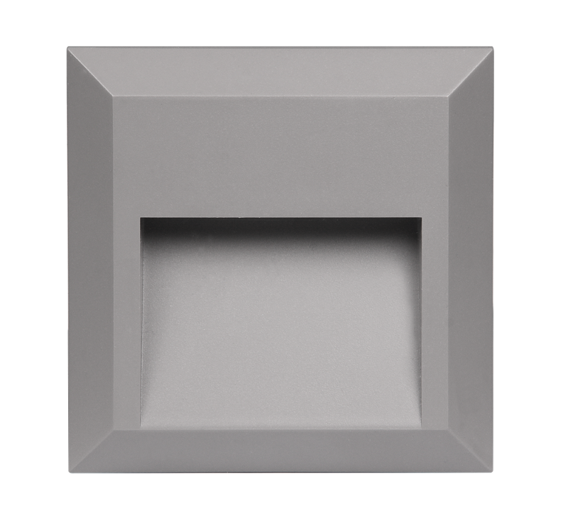 Светильник светодиодный архитектурный ДВУ PST/W S124124 2w 4000K GREY IP65 фасадный