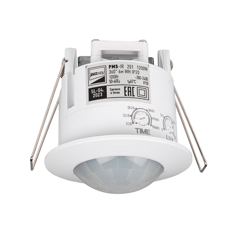 Датчик движения PMS-IR 201 1200Вт 360° 6м WH IP20