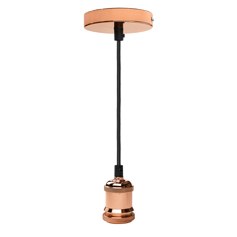 Патрон декоративный с проводом RETRO PLC 01 E27 230V/1M Rose gold