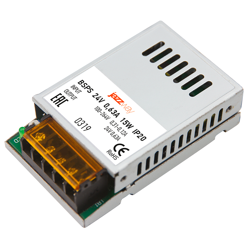 Драйвер для светодиодной ленты LED BSPS 24V 0,62A=15W IP20 3 г.гар.