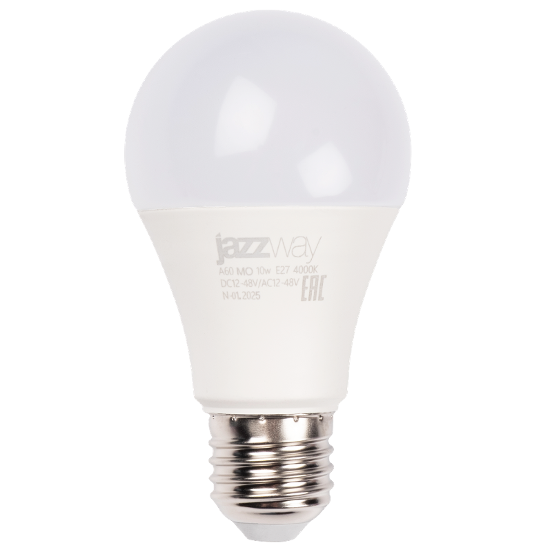 Лампа светодиодная низковольтная PLED-A60 MO 10w DC12-48V/AC24-42 E27 4000K 800Lm